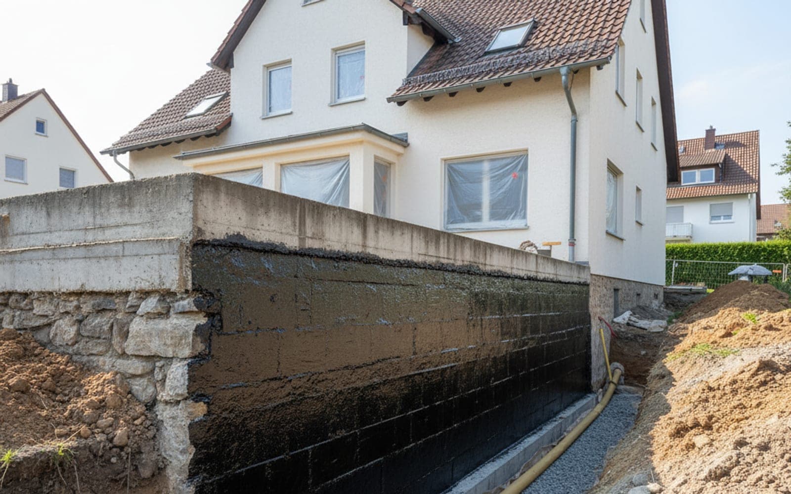 Außenabdichtung bei Freilegung
