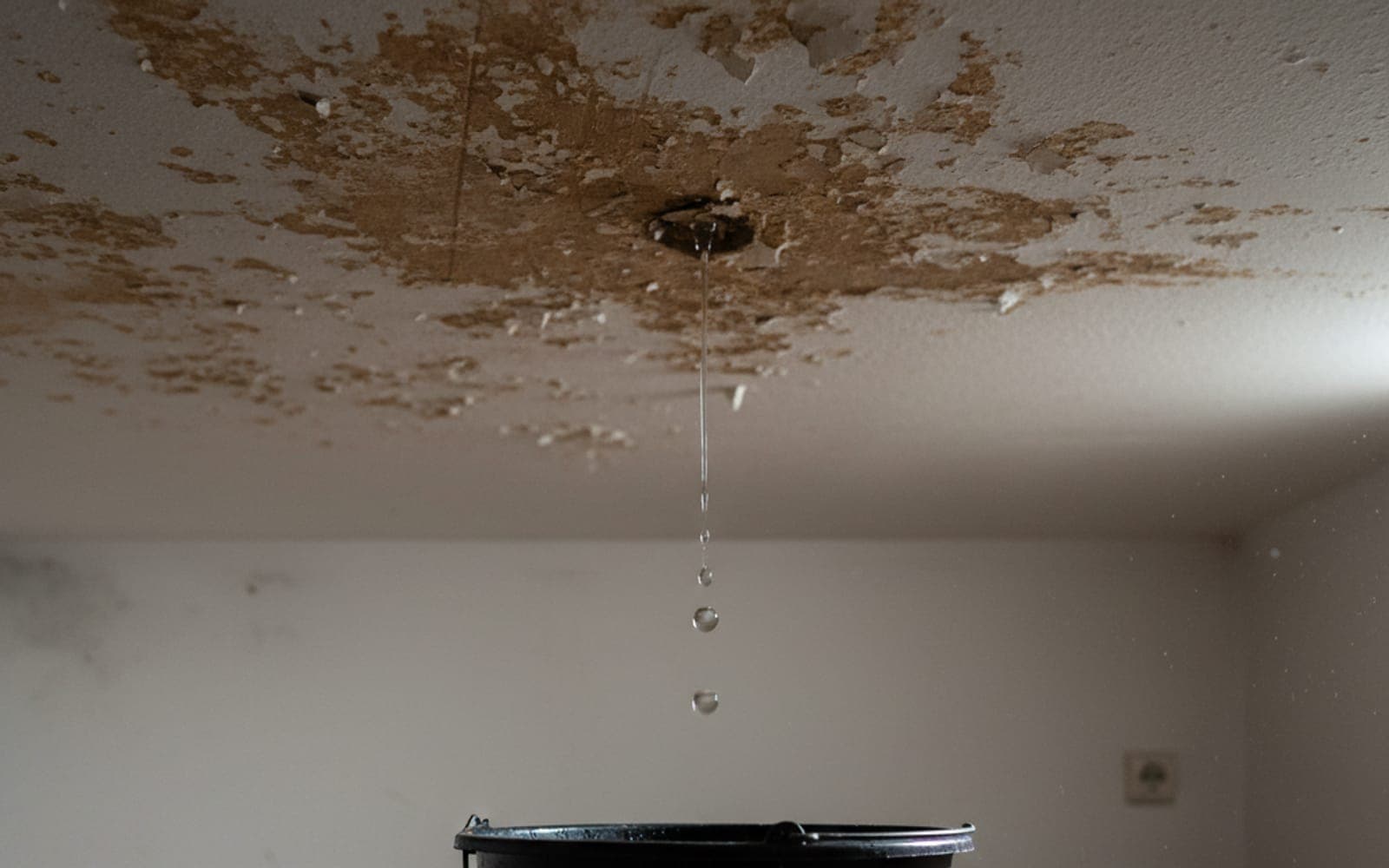 Wassereintritt durch Decke oder Wand