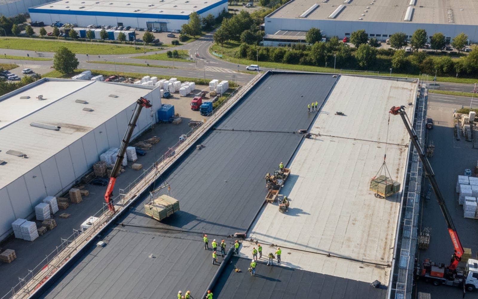 Industrie- und Gewerbedächer ab 1.000 m²